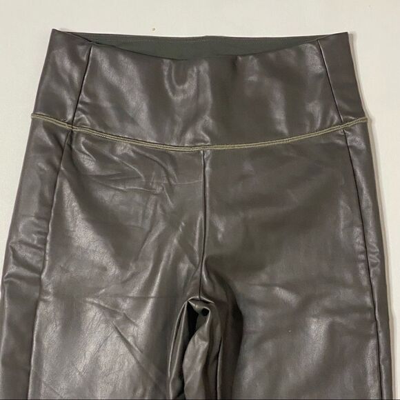 Athleta | All Over Gleam Tight Faux Grey Leather - Picture 2 of 7